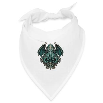 Eldritch Tentakelidol - Bandana Dreieckstuch - Weiß - Vorne