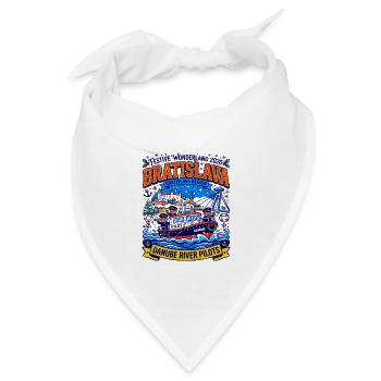 Festive Wonderland Danube River Pilots Bratislava - Bandana Dreieckstuch - Weiß - Vorne