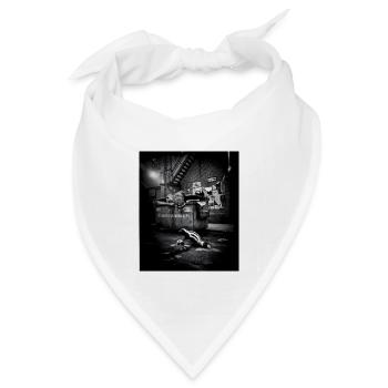 Night Trash Panda Crew Vintage Wildlife Club - Bandana Dreieckstuch - Weiß - Vorne