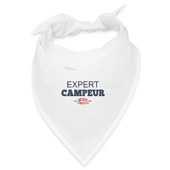 Camping-Humor-Camper-Experte - Bandana Dreieckstuch - Weiß - Vorne