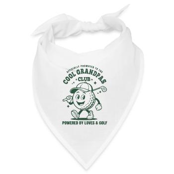 Cool Grandpas Club Golf - Bandana Dreieckstuch - Weiß - Vorne