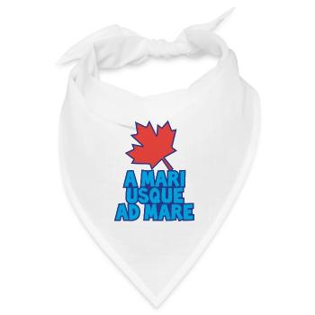 A Mari Usque Ad Mare Canada - Bandana Dreieckstuch - Weiß - Vorne