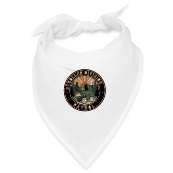 Waldkinderwagen Patrol Abzeichen - Bandana Dreieckstuch - Weiß - Vorne