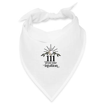 111 Trust Your Intuition - Bandana Dreieckstuch - Weiß - Vorne