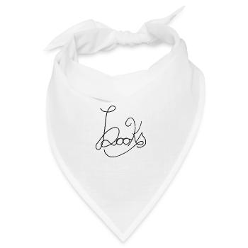 Books - kreatives handschriftliches Design - Bandana Dreieckstuch - Weiß - Vorne