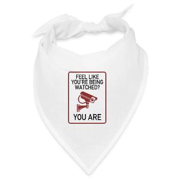 Feel Like You’re Being Watched? - Bandana Dreieckstuch - Weiß - Vorne
