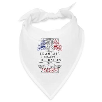 French Polish Roots T-Shirt Geschenk H... - Bandana Dreieckstuch - Weiß - Vorne