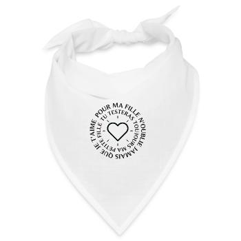 Für meine Tochter wirst du immer Marmelade testen und vergessen... - Bandana Dreieckstuch - Weiß - Vorne