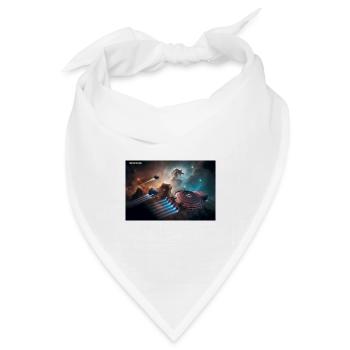 BASIS – Raumschiff der PERRY RHODAN-Serie  - Bandana Dreieckstuch - Weiß - Vorne
