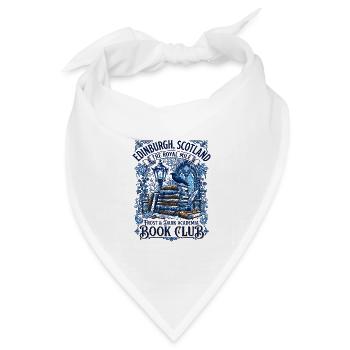The Edinburgh Scotland Frost And Dark Academia - Bandana Dreieckstuch - Weiß - Vorne
