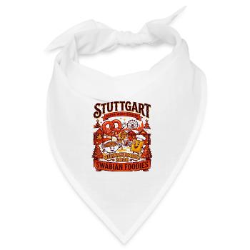 Baden Stuttgart Swabian Foodies Festive Holiday - Bandana Dreieckstuch - Weiß - Vorne