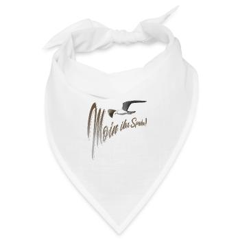 Moin ihr Spacken Möwe - Bandana Dreieckstuch - Weiß - Vorne