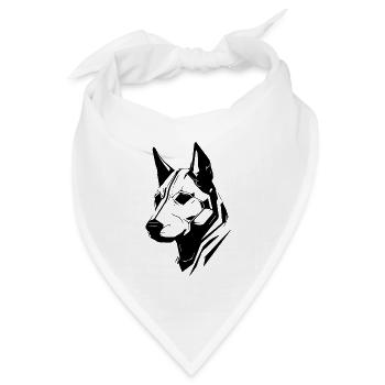 Dog dog - Bandana Dreieckstuch - Weiß - Vorne