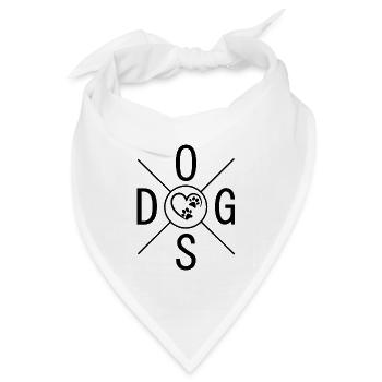 Dog dog - Bandana Dreieckstuch - Weiß - Vorne