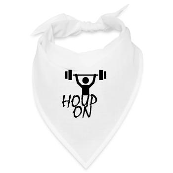 Funny gym - Bandana Dreieckstuch - Weiß - Vorne