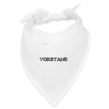 Vorstand Schriftzug handgezeichnet - Bandana Dreieckstuch - Weiß - Vorne