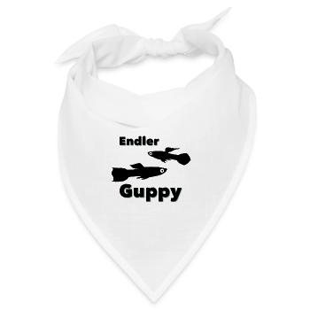 Endler guppy (Poecilia wingei) - Bandana Dreieckstuch - Weiß - Vorne