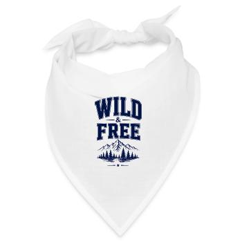 Wild & Free 2026 - Bandana Dreieckstuch - Weiß - Vorne