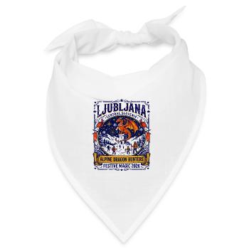 Ljubljana Slovenia Alpine Dragon Hunters Festive - Bandana Dreieckstuch - Weiß - Vorne