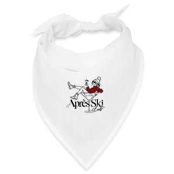 Après Ski Club - Bandana Dreieckstuch - Weiß - Vorne