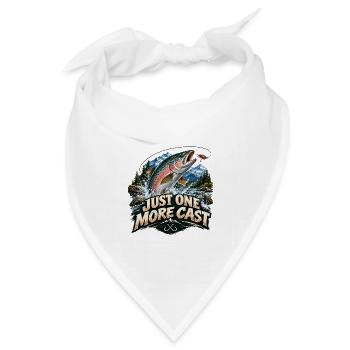 Zitate für Angler - Bandana Dreieckstuch - Weiß - Vorne