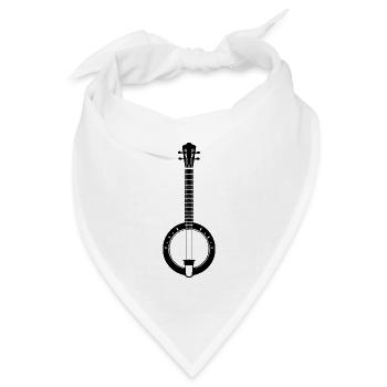Banjo - Bandana Dreieckstuch - Weiß - Vorne