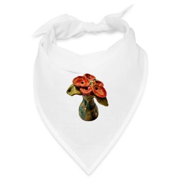 Kwiat_SpokoLoko - Bandana Dreieckstuch - Weiß - Vorne