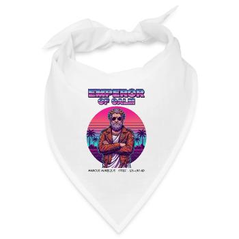 Marcus Aurelius – Emperor of Calm - Bandana Dreieckstuch - Weiß - Vorne