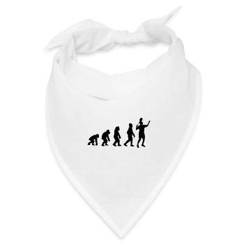 Badminton Evolution - Bandana Dreieckstuch - Weiß - Vorne