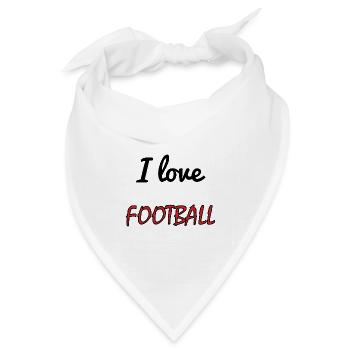 FUSSBALL. SPORT. FRANKREICH. MEISTER - Bandana Dreieckstuch - Weiß - Vorne