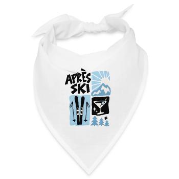 Après Ski Mountain Club - Bandana Dreieckstuch - Weiß - Vorne