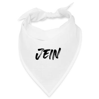 Jein - Bandana Dreieckstuch - Weiß - Vorne