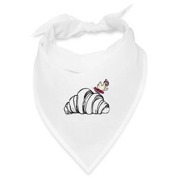 Goose Crescent Skifahren - Bandana Dreieckstuch - Weiß - Vorne