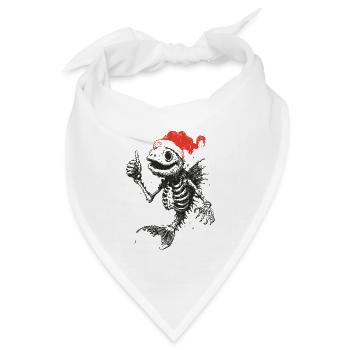 Merry Fishmass - Bandana Dreieckstuch - Weiß - Vorne
