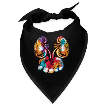 Fachkundiger Urologe Praxisalltag - Bandana - Schwarz - Vorne