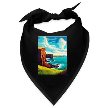 Orkneyinseln Schottland Großbritannien Reise Poster Souvenir - Bandana - Schwarz - Vorne