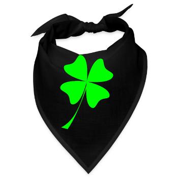 TREFLE. FREITAG, 13. - GLÜCK. - GLÜCK. Lotto. IRISH - Bandana - Schwarz - Vorne