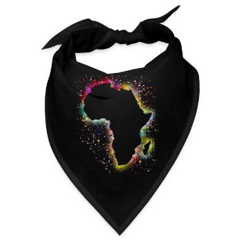 Afrika - Bandana - Schwarz - Vorne