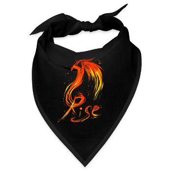 Feuervogel Rise Aufstieg - Bandana - Schwarz - Vorne