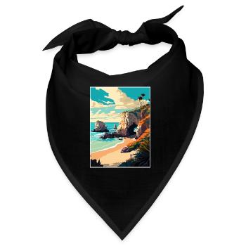 El Matador California Cali Vintage Reiseposter - Bandana - Schwarz - Vorne