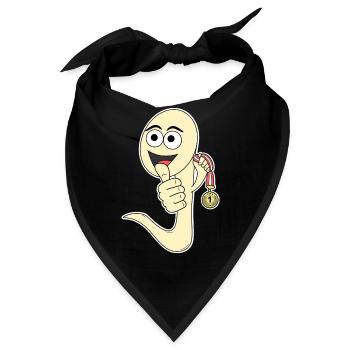 Sieger Sperma lustig Nummer 1 - Bandana - Schwarz - Vorne