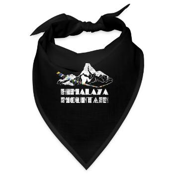 Unerschrockener Himalaya Bergsteiger - Bandana - Schwarz - Vorne