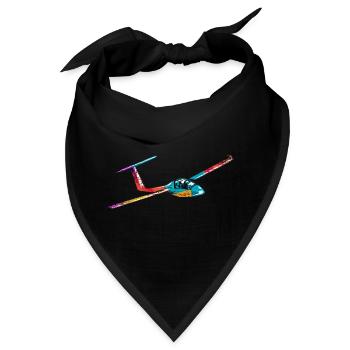 Kühner Segelflieger Thermikflug - Bandana - Schwarz - Vorne