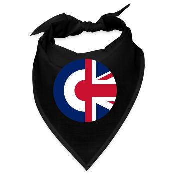 Britische Mods - Bandana - Schwarz - Vorne
