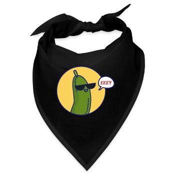 Knackige Salatgurke Gartenbeet - Bandana - Schwarz - Vorne