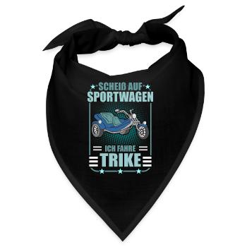 Triker Trike Trikerfahrer Dreirad Motortrike - Bandana - Schwarz - Vorne