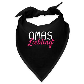 Omas Liebling - Bandana - Schwarz - Vorne