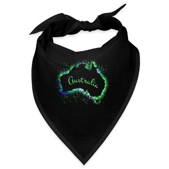 Australien - Bandana - Schwarz - Vorne