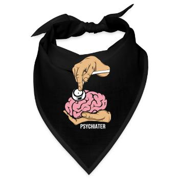 Einfühlsamer Psychiater Klinikalltag - Bandana - Schwarz - Vorne