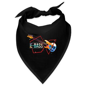 Grooviger Bassist Bühnenauftritt - Bandana - Schwarz - Vorne
